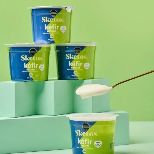 Combo Kéfir Natural con stevia 120g Sketos · Pack x6