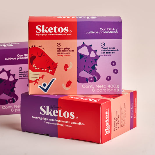 Combo Yogurt Griego Kids Sketos · Pack x24