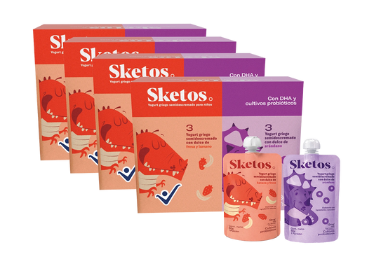 Combo Yogurt Griego Kids Sketos · Pack x24