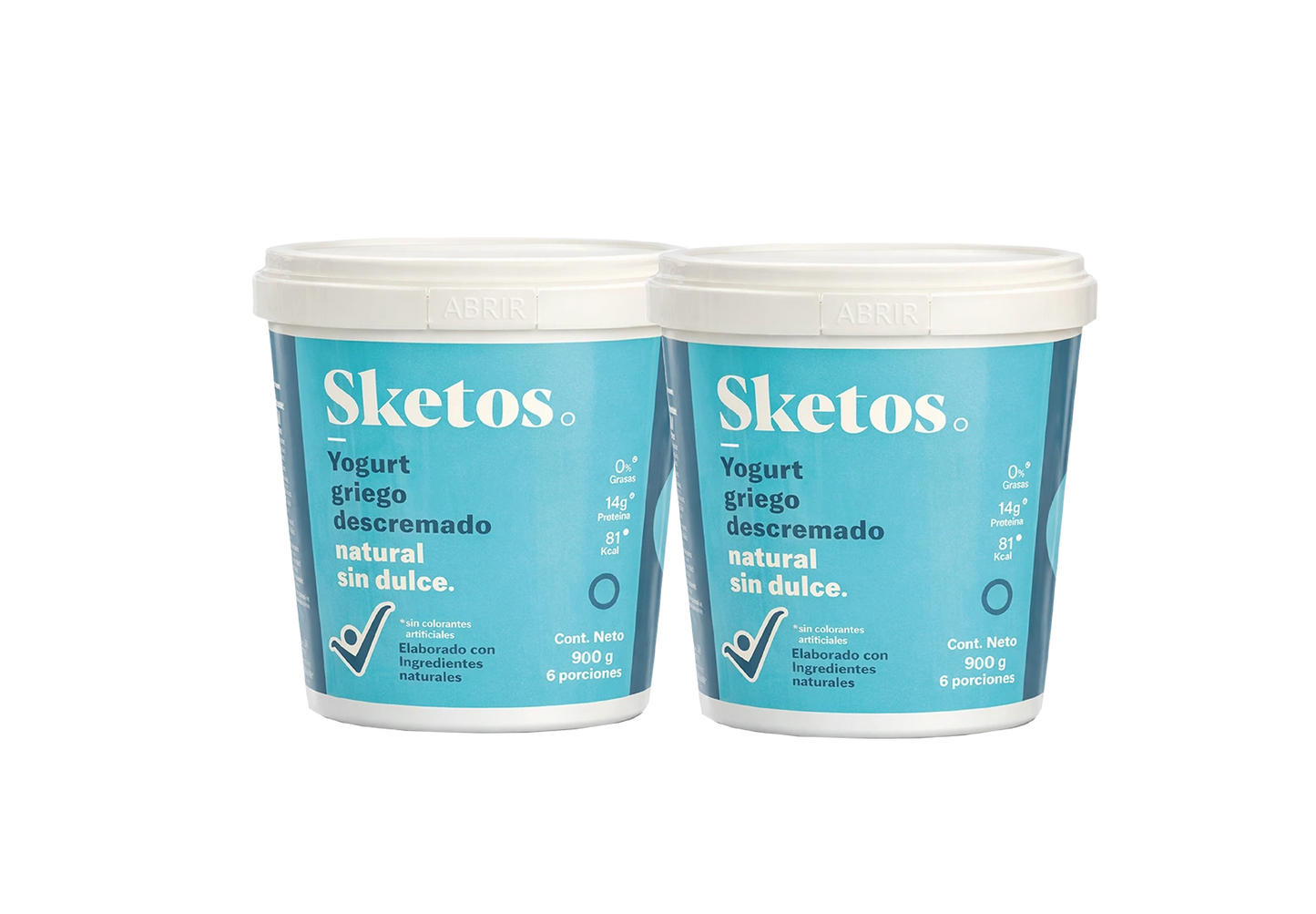 Combo Yogurt Griego Natural Sketos · Pack x2