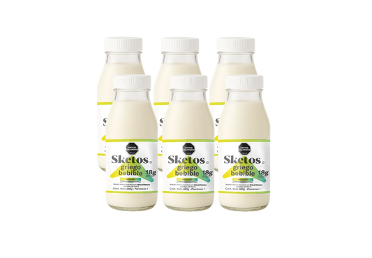 Combo Yogurt Griego Bebible Natural 260g Sketos · Pack x6