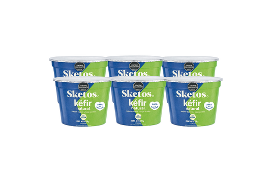 Combo Kéfir Natural con stevia 120g Sketos · Pack x6