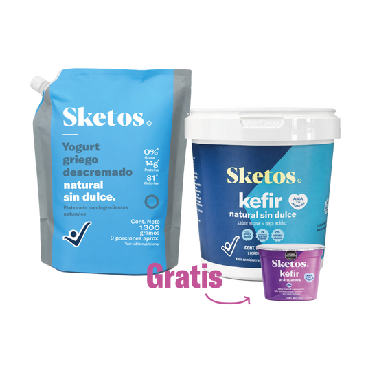 Combo Bienestar Sketos · Yogurt griego y Kéfir Natural + Kéfir gratis
