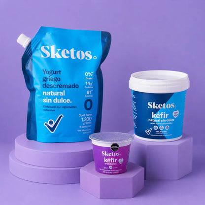 Combo Bienestar Sketos · Yogurt griego y Kéfir Natural + Kéfir gratis