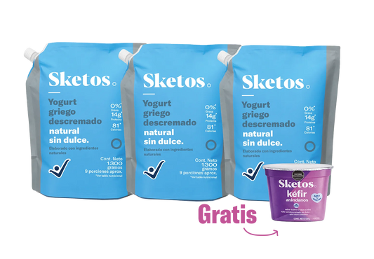 Combo Fitness Sketos · Yogurt griego + Kéfir gratis