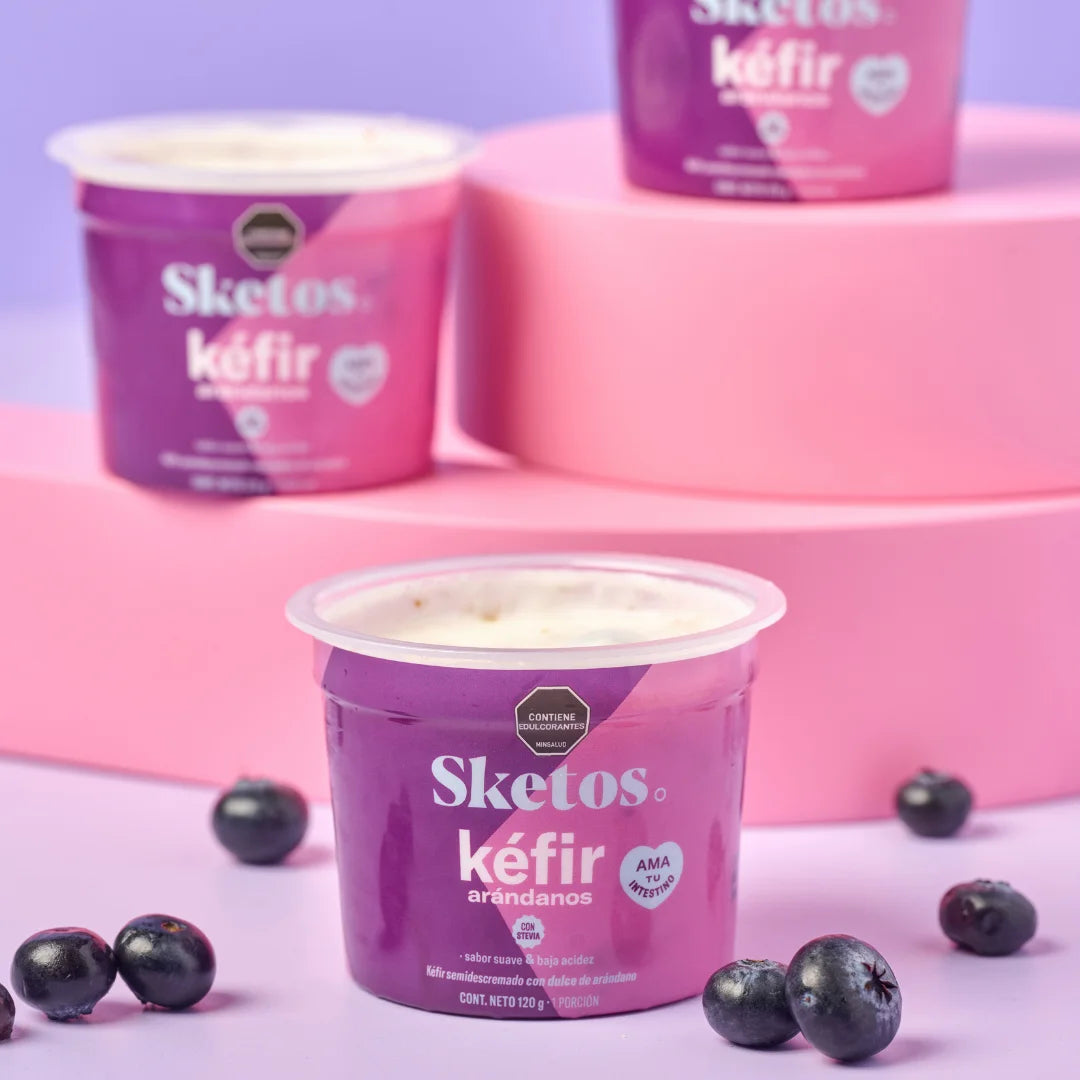 Kefir & Blueberry Combo 120g Sketos · Pack of 6