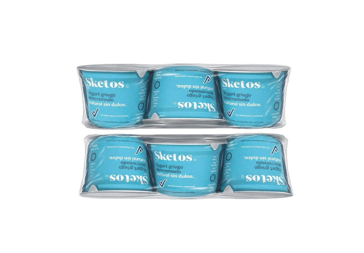 Combo Yogurt Griego Natural 150g Sketos · Pack x6