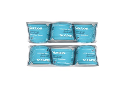 Combo Yogurt Griego Natural 150g Sketos · Pack x6