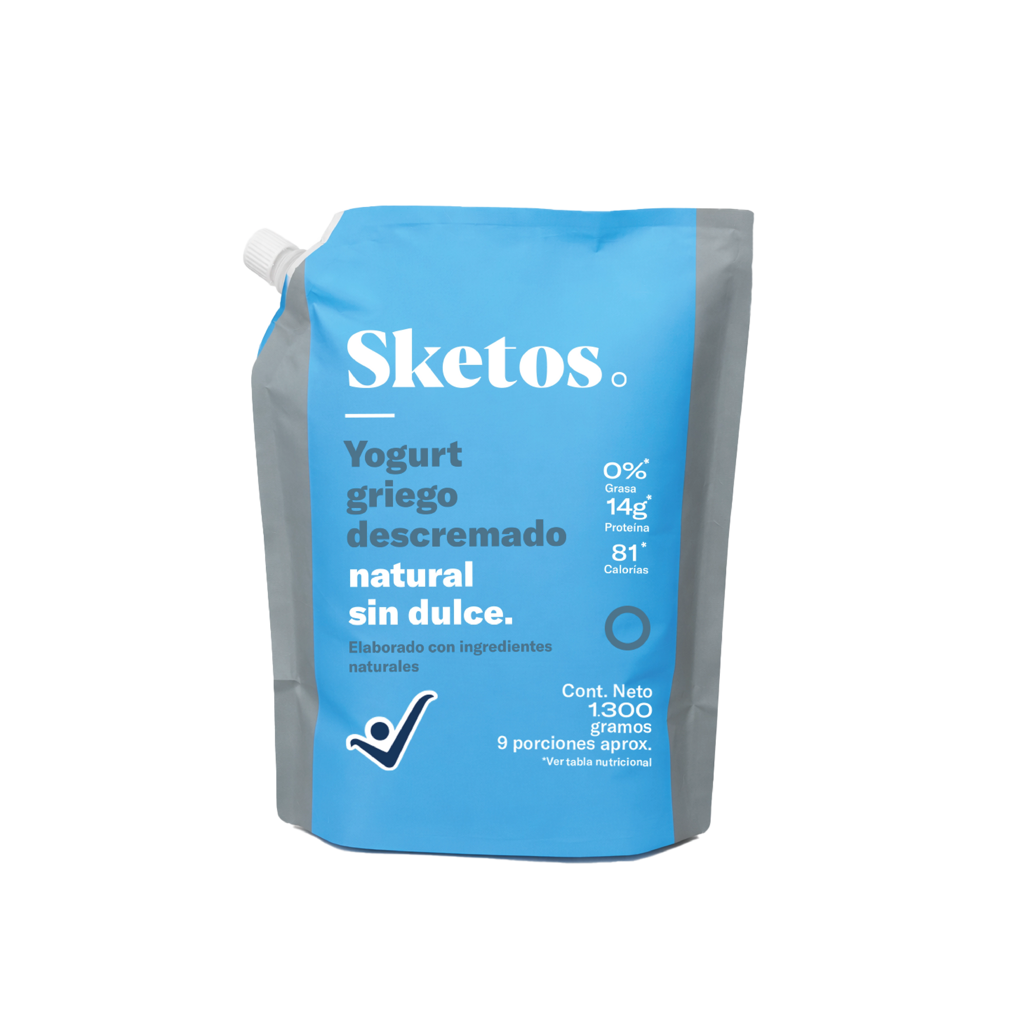 Yogurt Griego Sketos · Doypack · Natural · 1.300 g