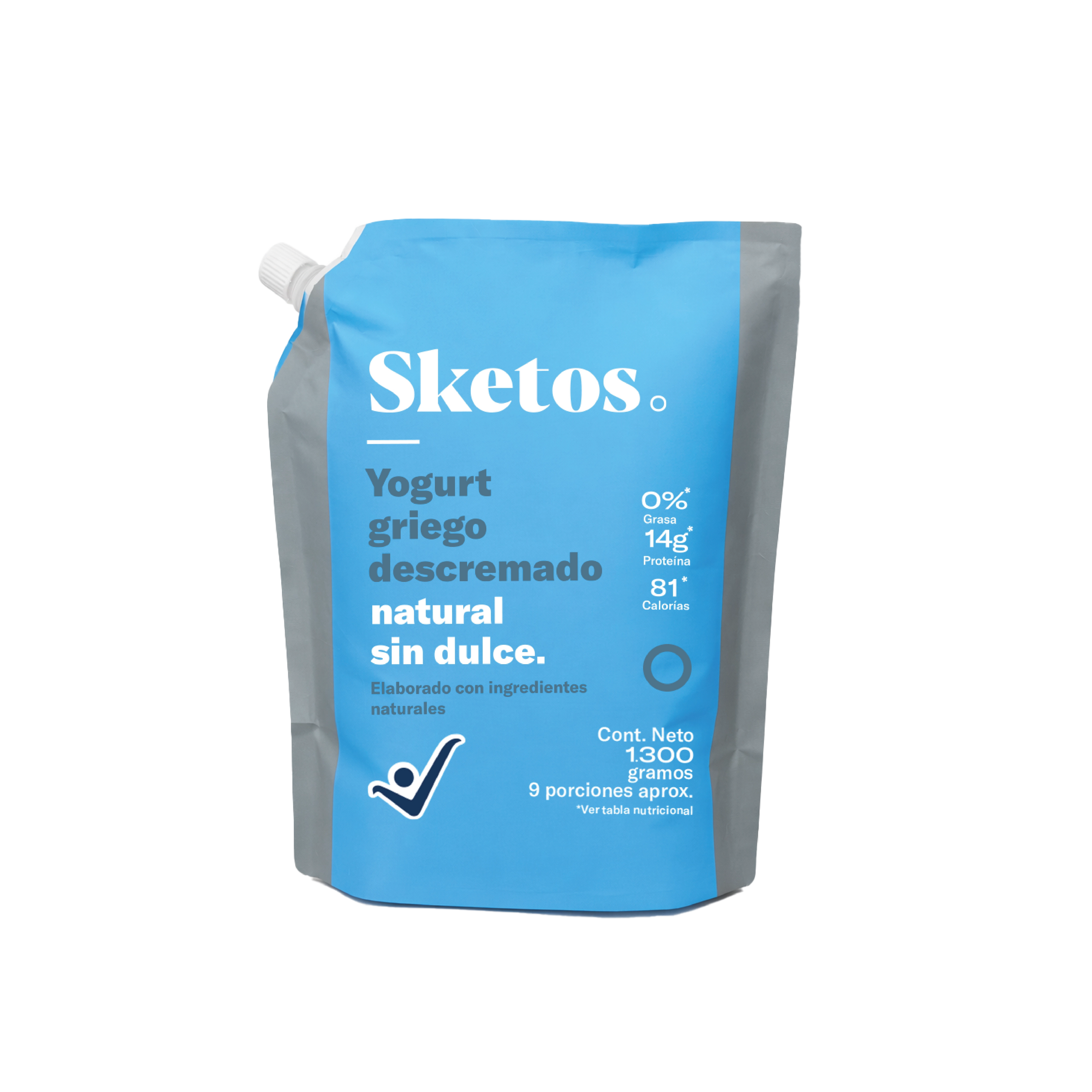 Yogurt Griego Sketos · Doypack · Natural · 1.300 g