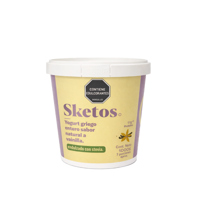 Greek Yogurt Sketos · Vanilla with stevia · 1,000g
