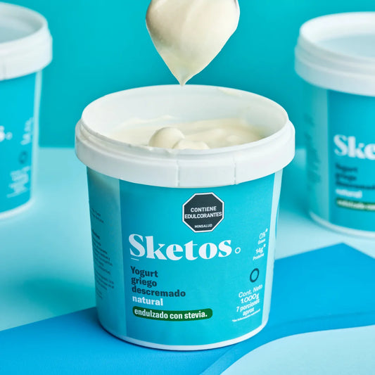 Yogurt Griego Sketos · Natural con stevia · 1.000g