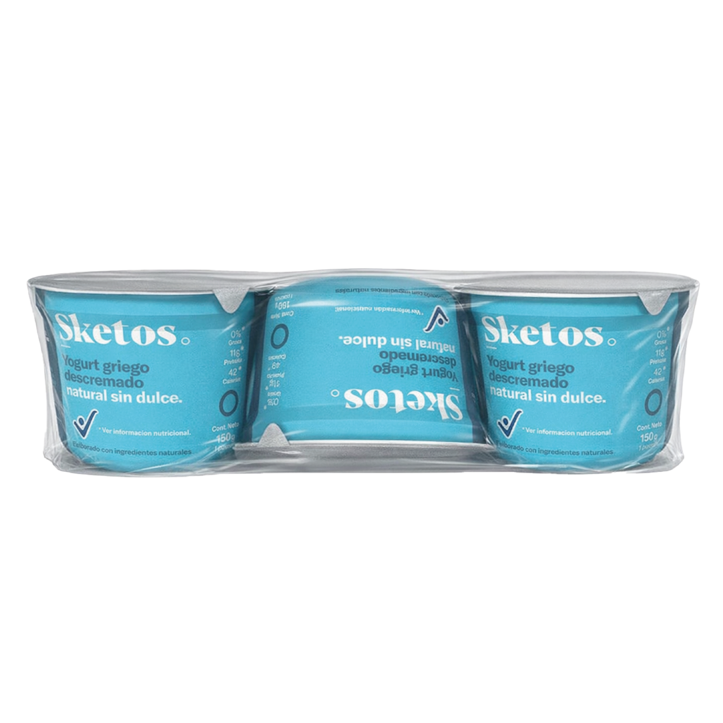 Sketos Greek Yogurt · Plain · Pack of 3 · 150g