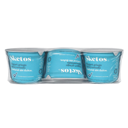 Yogurt Griego Sketos · Natural · Pack x3 · 150g