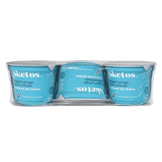 Yogurt Griego Sketos · Natural · Pack x3 · 150g
