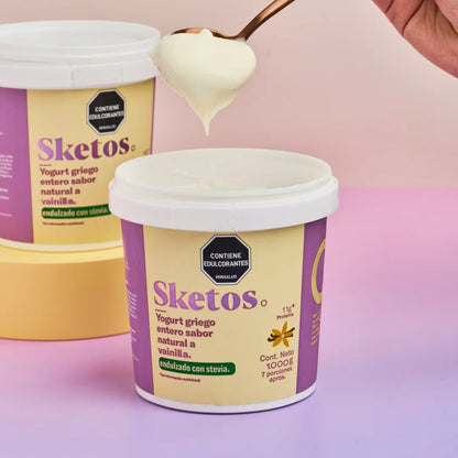 Greek Yogurt Sketos · Vanilla with stevia · 1,000g