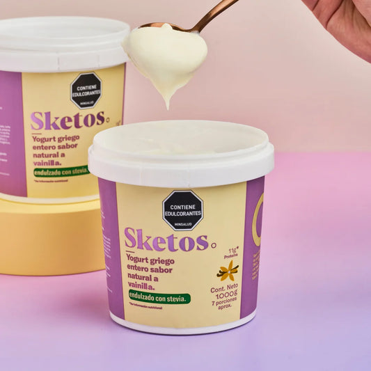 Yogurt Griego Sketos · Vainilla con stevia · 1.000g