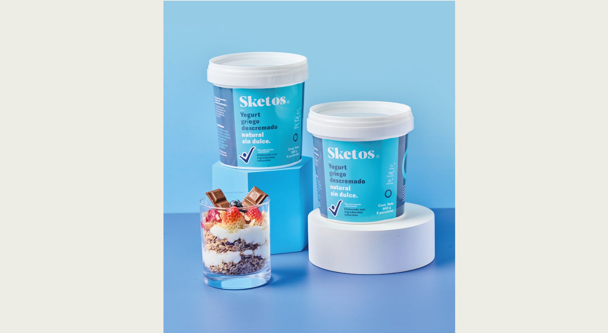 Yogurt griego Sketos natural 900g