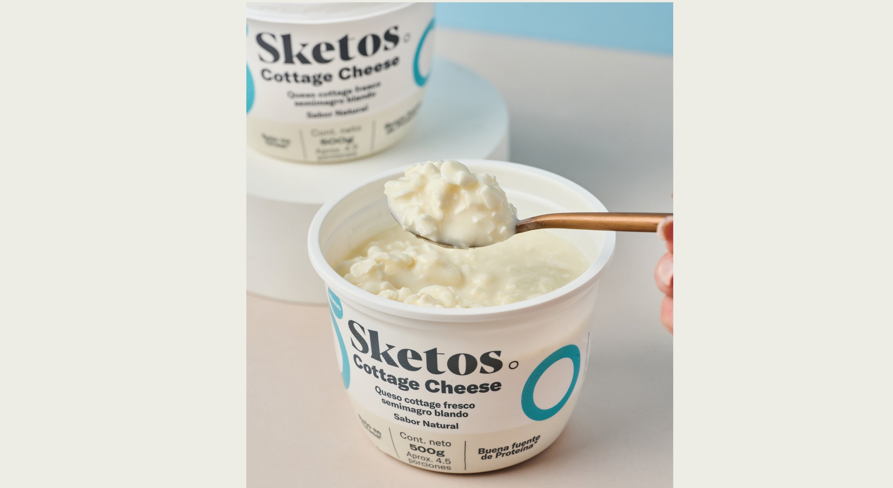 Queso Cottage Sketos Natural 500 gr.