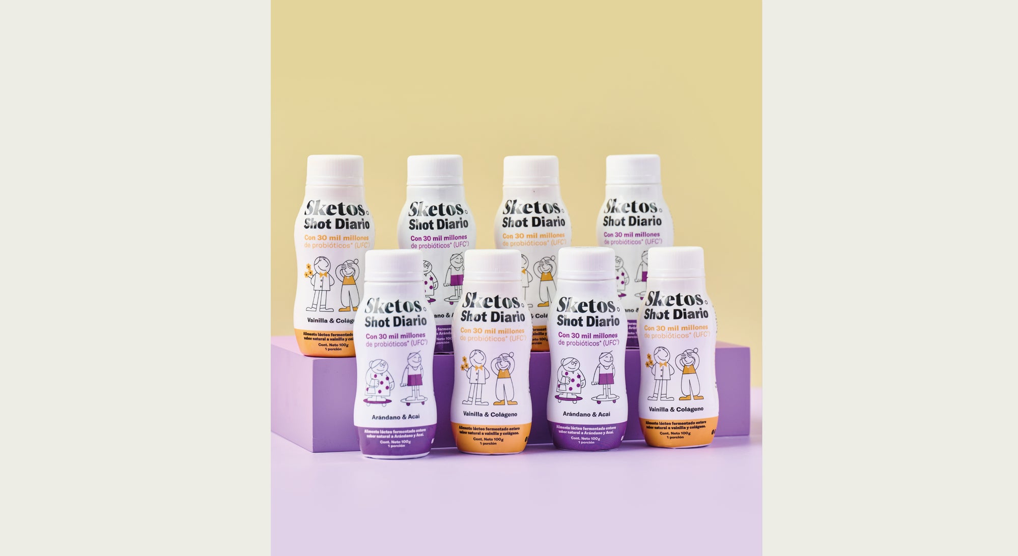 8pack Shot Diario Sketos 100 gr.