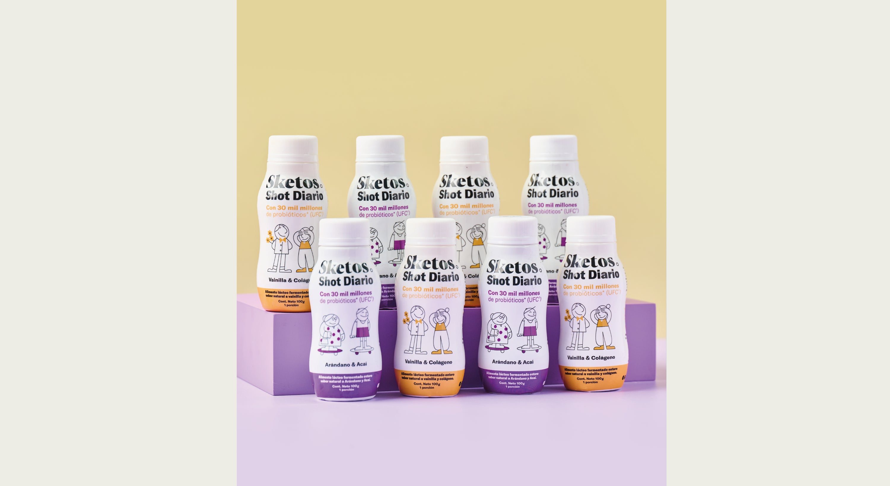 8pack Shot Diario Sketos 100 gr.